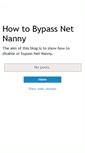 Mobile Screenshot of disablenetnanny.blogspot.com