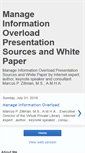 Mobile Screenshot of manageinformationoverload.blogspot.com