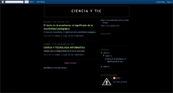 Desktop Screenshot of cienciaytic.blogspot.com