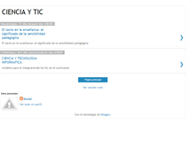 Tablet Screenshot of cienciaytic.blogspot.com