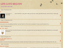 Tablet Screenshot of life-love-melody.blogspot.com