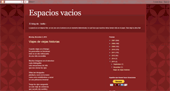 Desktop Screenshot of epaciosvacios.blogspot.com