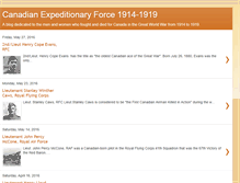 Tablet Screenshot of canadianexpeditionaryforce1914-1919.blogspot.com