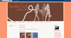 Desktop Screenshot of chocolatepearls-fashionblog.blogspot.com