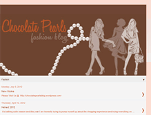 Tablet Screenshot of chocolatepearls-fashionblog.blogspot.com