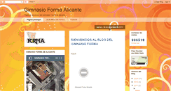 Desktop Screenshot of formagym.blogspot.com