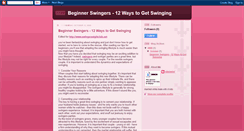 Desktop Screenshot of beginnerswingers.blogspot.com