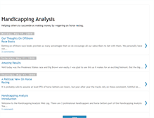 Tablet Screenshot of handicappinganalysis.blogspot.com