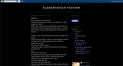 Desktop Screenshot of klementovichfashion.blogspot.com