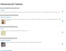 Tablet Screenshot of klementovichfashion.blogspot.com