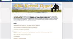 Desktop Screenshot of allas-kereso-tippek.blogspot.com
