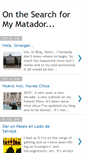 Mobile Screenshot of onthesearchformymatador.blogspot.com
