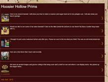 Tablet Screenshot of hoosierhollowprims.blogspot.com