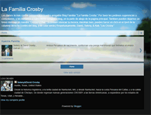 Tablet Screenshot of lafamiliacrosby.blogspot.com