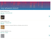 Tablet Screenshot of absentmindart.blogspot.com