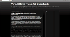 Desktop Screenshot of hometypingjobopportunity.blogspot.com