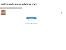 Tablet Screenshot of partiturasdemusicacristiana.blogspot.com