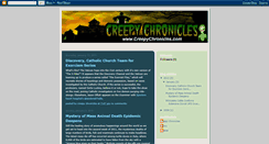 Desktop Screenshot of creepychronicle.blogspot.com