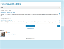Tablet Screenshot of hobysaysthebible.blogspot.com