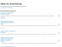 Tablet Screenshot of entertaining-ideas.blogspot.com