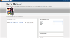 Desktop Screenshot of movie-matinee.blogspot.com