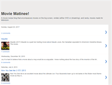 Tablet Screenshot of movie-matinee.blogspot.com