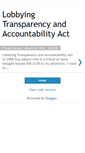 Mobile Screenshot of lobbying-transparency.blogspot.com