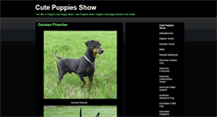 Desktop Screenshot of cutepuppiesshow.blogspot.com