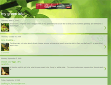 Tablet Screenshot of mygreeniota.blogspot.com