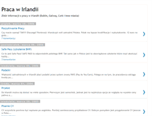 Tablet Screenshot of praca-irlandia.blogspot.com