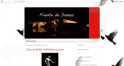 Desktop Screenshot of frentedanzaindependiente.blogspot.com