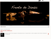 Tablet Screenshot of frentedanzaindependiente.blogspot.com