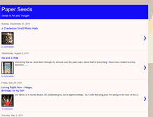 Tablet Screenshot of paperseeds.blogspot.com