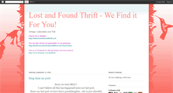 Desktop Screenshot of lostandfoundthrift.blogspot.com