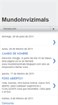 Mobile Screenshot of mundoinvizimals.blogspot.com