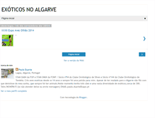 Tablet Screenshot of exoticos-algarve.blogspot.com