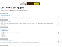 Tablet Screenshot of lasabiduriadelagujero.blogspot.com