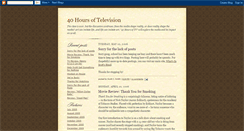 Desktop Screenshot of 40hoursoftv.blogspot.com