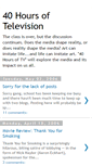 Mobile Screenshot of 40hoursoftv.blogspot.com