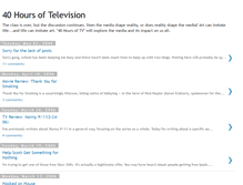 Tablet Screenshot of 40hoursoftv.blogspot.com