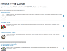 Tablet Screenshot of estudoentreamigos.blogspot.com