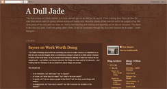 Desktop Screenshot of dulljade.blogspot.com