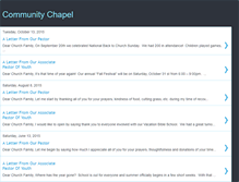 Tablet Screenshot of communitychapel.blogspot.com