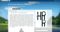 Desktop Screenshot of humanresourceresource.blogspot.com