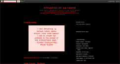Desktop Screenshot of devaneiosdeumlouco.blogspot.com