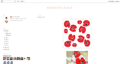 Desktop Screenshot of makebeleave.blogspot.com