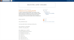 Desktop Screenshot of matitk-cmake.blogspot.com