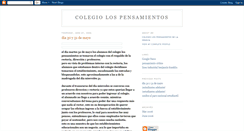 Desktop Screenshot of colegiolospensamientos.blogspot.com