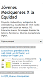Mobile Screenshot of jovenesedomexequidad.blogspot.com