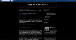 Desktop Screenshot of lifeasaproducer.blogspot.com